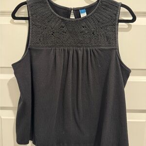 Old Navy Black Sleeveless Tank Top